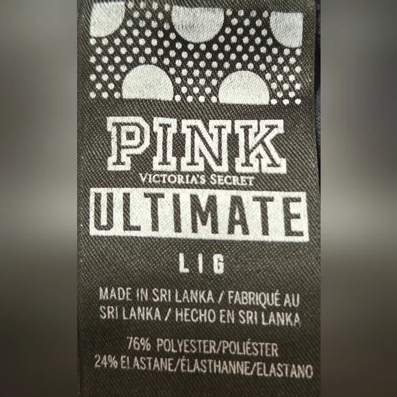 PINK Victoria's Secret Large Ultimate Spellout Activewear Leggings - Picture 5 of 5